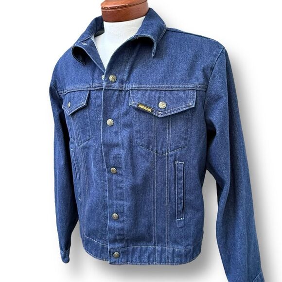 Vintage Saddle King Western Jacket Men 44 Reg Made in USA Snaps Cowboy - Picture 3 of 13